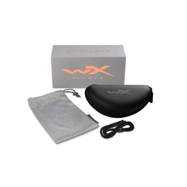 Wiley X ASPECT - Matte Black Frame - CAPTIVATE Polarized Green Mirror Lens