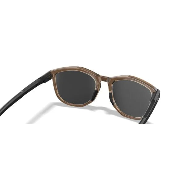 Wiley X Bravo Ballistic Sunglasses - Gloss Crystal Tan/Matte Black Frames - CAPTIVATE Tungsten Mirror Lenses