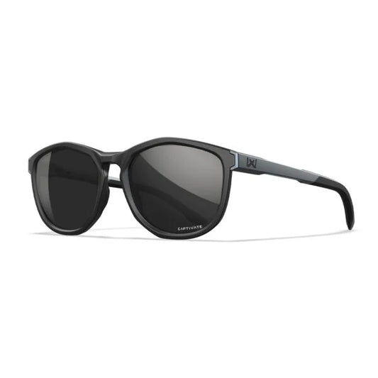 Wiley X Bravo Ballistic Sunglasses - Matte Black Frame - CAPTIVATE Black Mirror Lenses