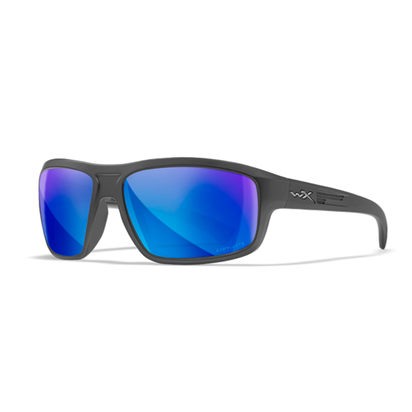 Wiley X CONTEND - Matte Graphite Frame - CAPTIVATE Polarized Blue Mirror Lens