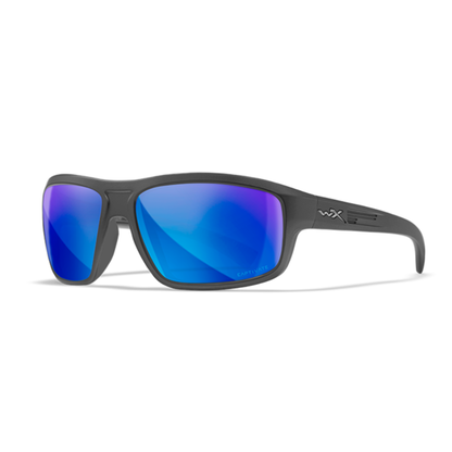 Wiley X CONTEND - Matte Graphite Frame - CAPTIVATE Polarized Blue Mirror Lens