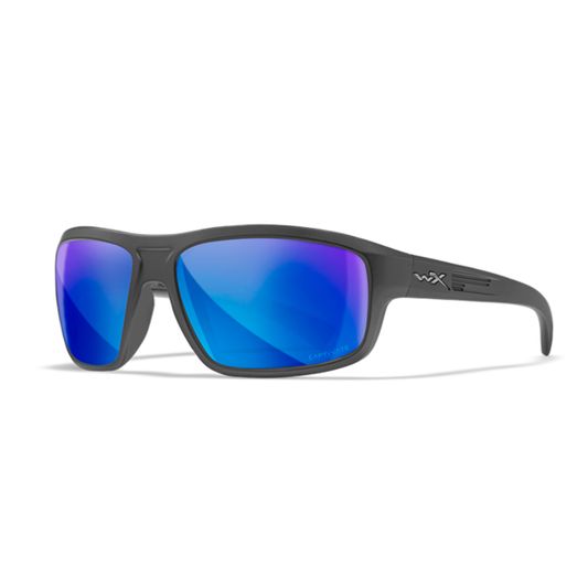 Wiley X CONTEND - Matte Graphite Frame - CAPTIVATE Polarized Blue Mirror Lens