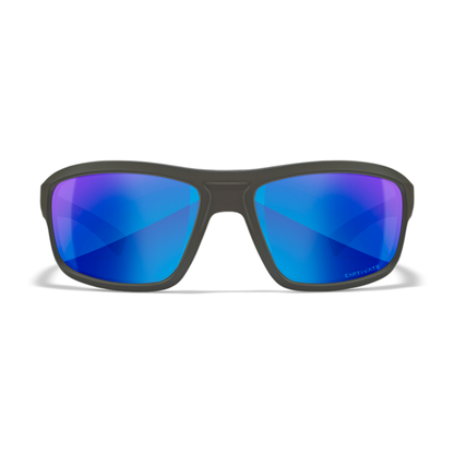 Wiley X CONTEND - Matte Graphite Frame - CAPTIVATE Polarized Blue Mirror Lens