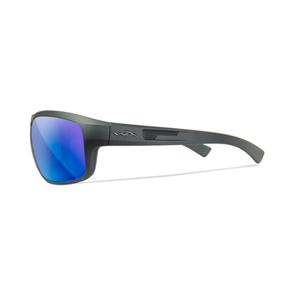 Wiley X CONTEND - Matte Graphite Frame - CAPTIVATE Polarized Blue Mirror Lens
