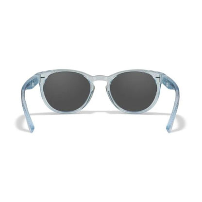 Wiley X COVERT - Gloss Crystal Light Sapphire Blue Frame - CAPTIVATE Polarized Blue Mirror Lens