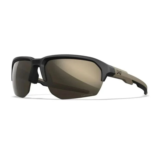 Wiley X JAKL - Matte Black Tan Frame - CAPTIVATE Tungsten Lenses