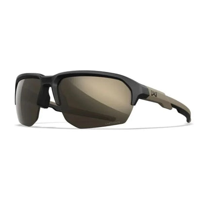 Wiley X JAKL - Matte Black Tan Frame - CAPTIVATE Tungsten Lenses