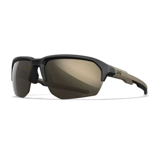 Wiley X JAKL - Matte Black Tan Frame - CAPTIVATE Tungsten Lenses