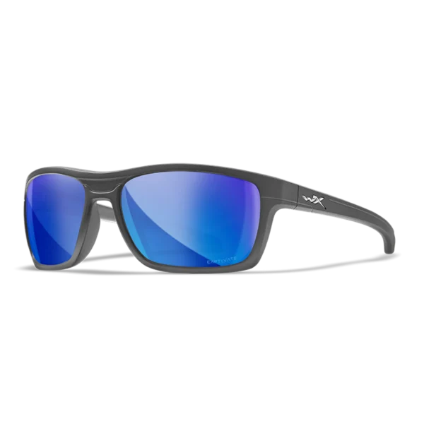 Wiley X KINGPIN - Matte Graphite Frame - CAPTIVATE Polarized Blue Mirror Lens