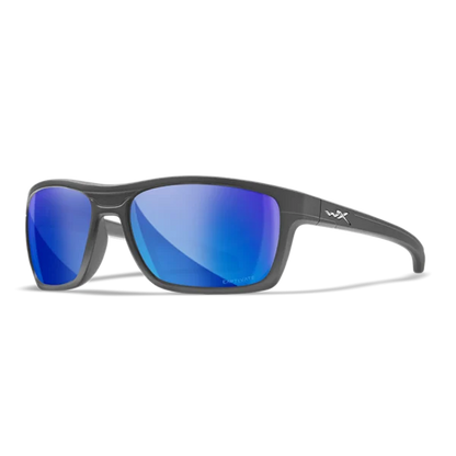 Wiley X KINGPIN - Matte Graphite Frame - CAPTIVATE Polarized Blue Mirror Lens