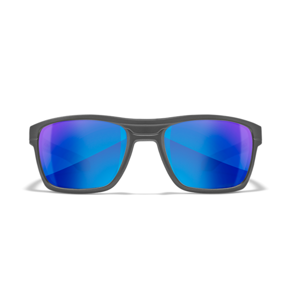 Wiley X KINGPIN - Matte Graphite Frame - CAPTIVATE Polarized Blue Mirror Lens