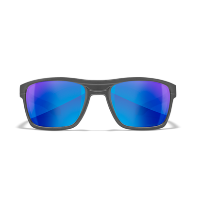 Wiley X KINGPIN - Matte Graphite Frame - CAPTIVATE Polarized Blue Mirror Lens