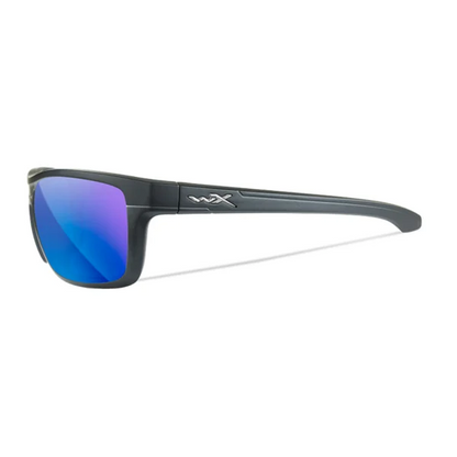 Wiley X KINGPIN - Matte Graphite Frame - CAPTIVATE Polarized Blue Mirror Lens