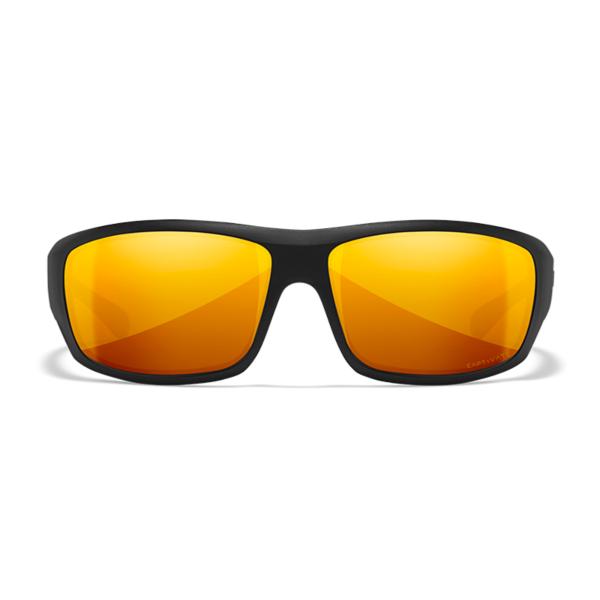 Wiley X OMEGA - Matte Black Frame - CAPTIVATE Polarized Bronze Mirror Lens