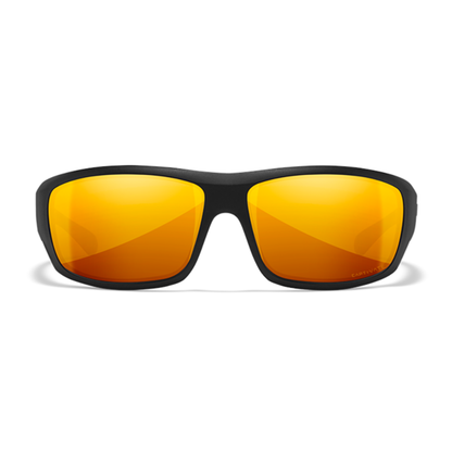 Wiley X OMEGA - Matte Black Frame - CAPTIVATE Polarized Bronze Mirror Lens