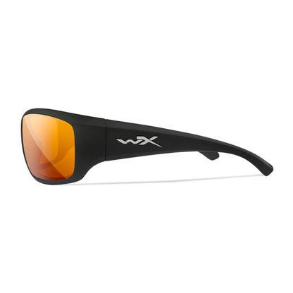 Wiley X OMEGA - Matte Black Frame - CAPTIVATE Polarized Bronze Mirror Lens