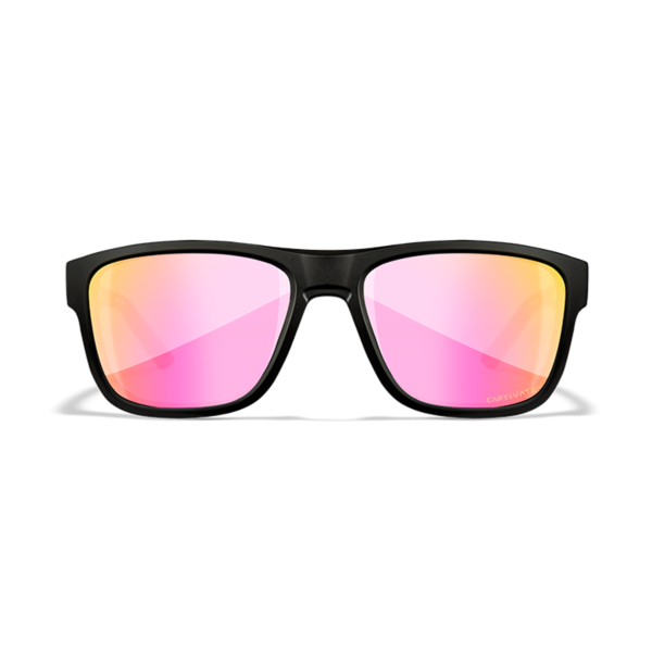 Wiley X OVATION - Matte Black Frame - CAPTIVATE Polarized Rose Gold Mirror Lens