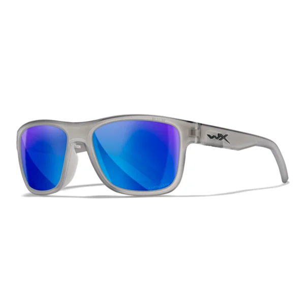 Wiley X OVATION - Matte Slate Frame - CAPTIVATE Polarized Blue Mirror Lens