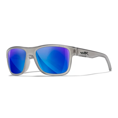 Wiley X OVATION - Matte Slate Frame - CAPTIVATE Polarized Blue Mirror Lens
