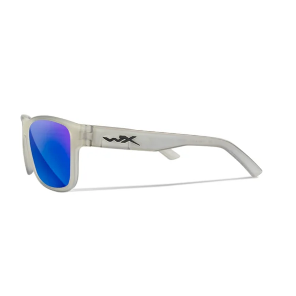 Wiley X OVATION - Matte Slate Frame - CAPTIVATE Polarized Blue Mirror Lens