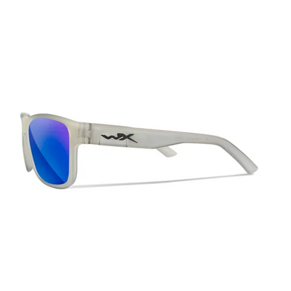 Wiley X OVATION - Matte Slate Frame - CAPTIVATE Polarized Blue Mirror Lens