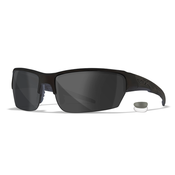 Wiley X SAINT - Matte Black Frame - Grey / Clear Lenses