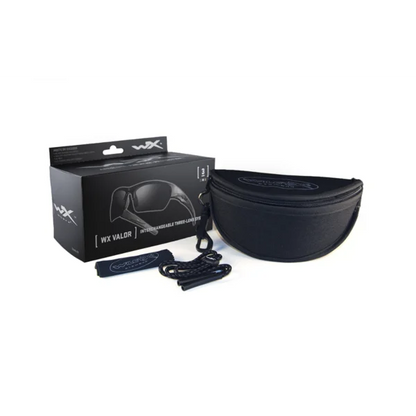 Wiley X VALOR 2.5 Matte Black Frame - Grey/Clear/Light Rust Lenses