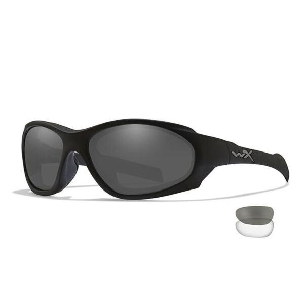 Wiley X XL-1 ADVANCED COMM 2.5 - Matte Black Frame - Grey Clear Lenses (2 Lenses)