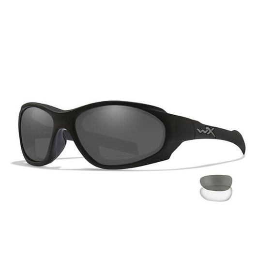 Wiley X XL-1 ADVANCED COMM 2.5 - Matte Black Frame - Grey Clear Lenses (2 Lenses)