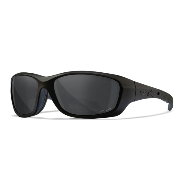Wiley X Gravity - Matte Black Frame - CAPTIVATE Polarized Grey Lens
