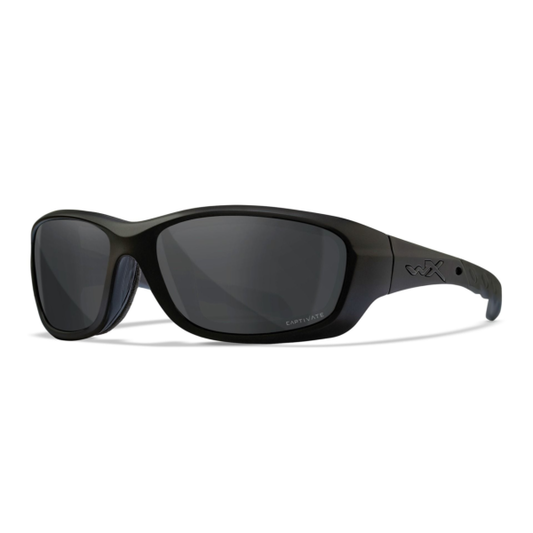 Wiley X Gravity - Matte Black Frame - CAPTIVATE Polarized Grey Lens