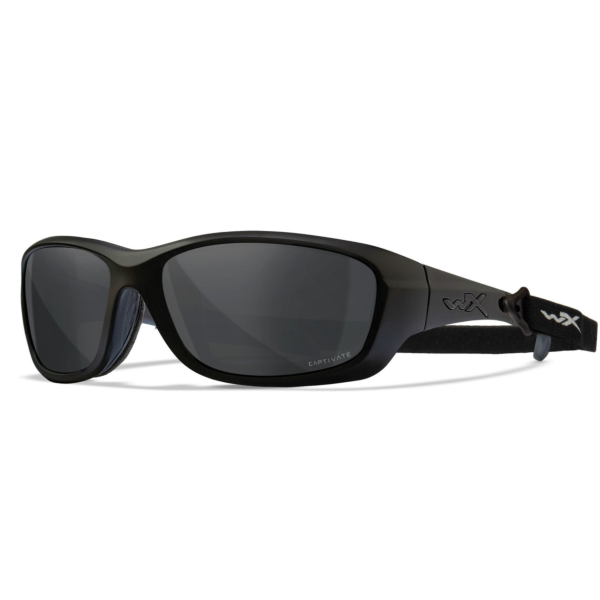 Wiley X Gravity - Matte Black Frame - CAPTIVATE Polarized Grey Lens
