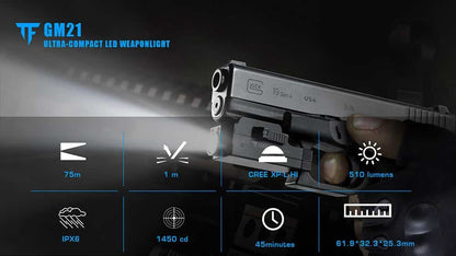 Trust Fire Rechargeable GM21 Pistol Light