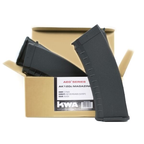 KWA AKR-74M AEG3 Series Magazine 3 Pack (120/30 Rounds)