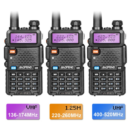 Baofeng UV-5R III Tri-Band Walkie Talkie Two Way Radio