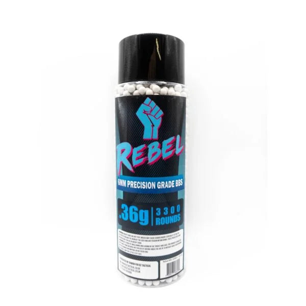 Rebel Precision 6mm BBs 3300ct Bottle - 0.36g (BIO)