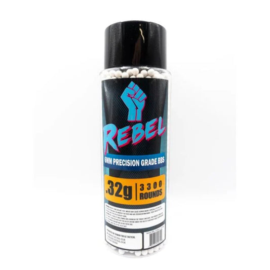 Rebel Precision 6mm BBs 3300ct Bottle - 0.32g