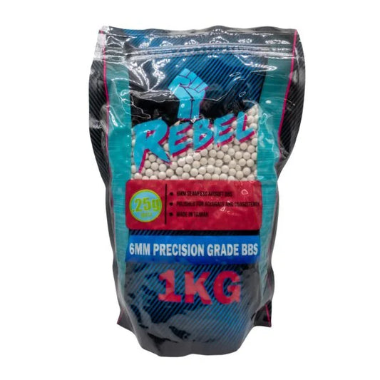 Rebel Precision BIO 6mm BBs 1kg Bag - 0.25g