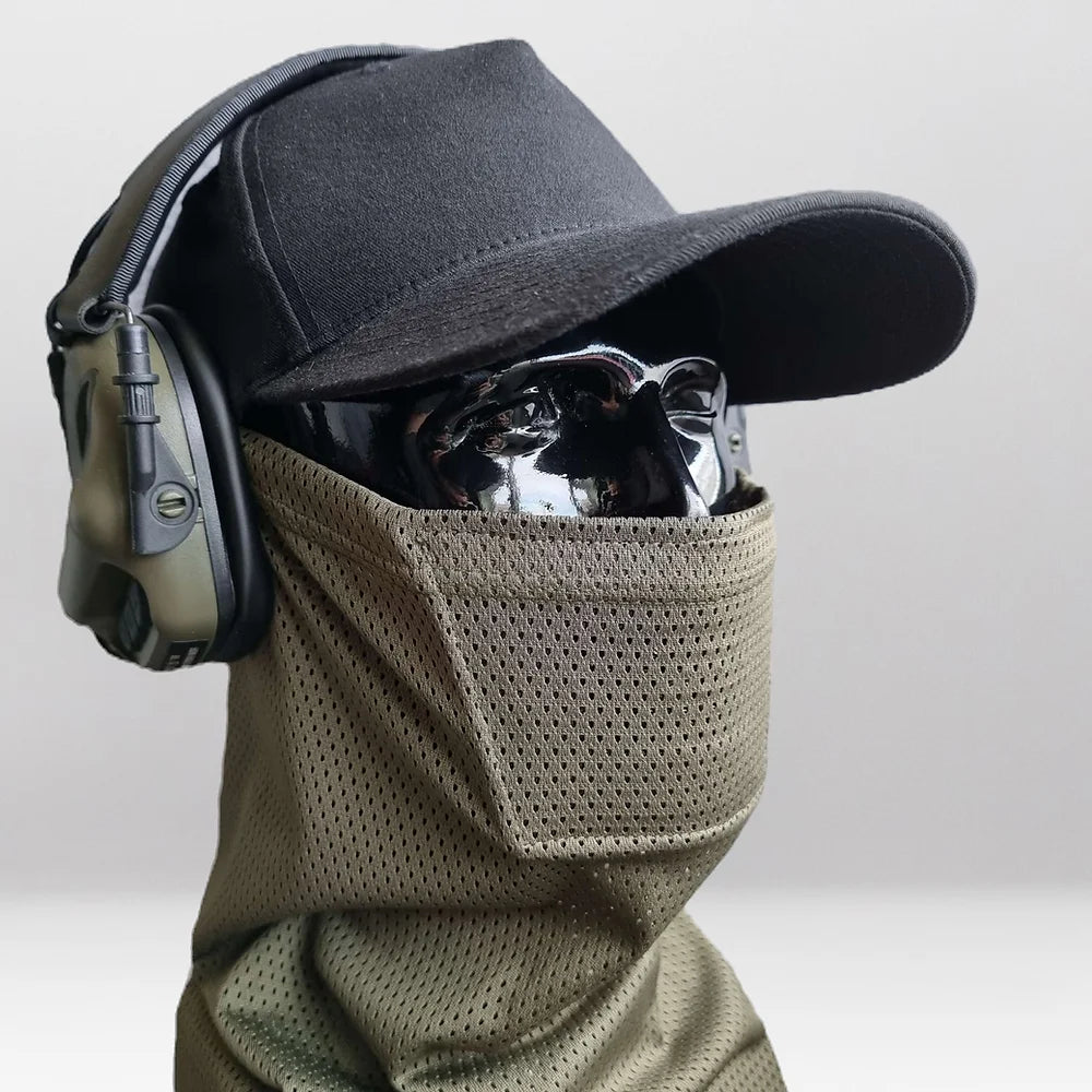 Adaptive Green Airsoft Face Protection Snood