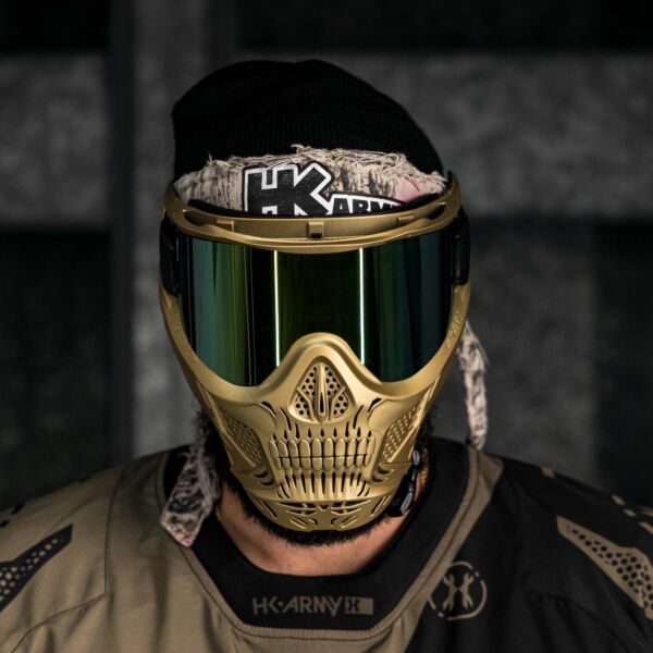 HK Army HSTL Skull Goggle - Metallic Gold