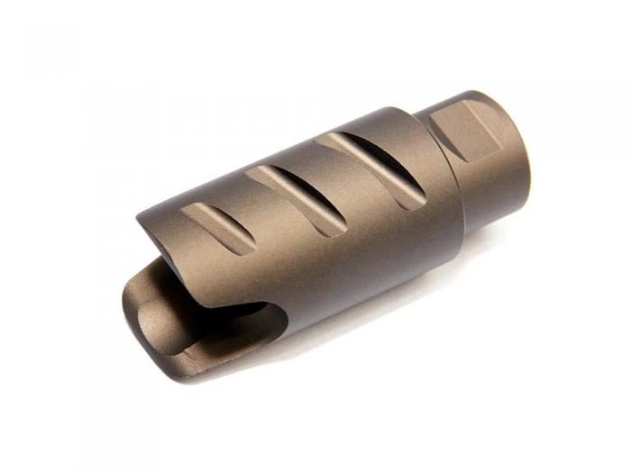 G&G G&G AMPLIFIER FLASH HIDER - DESERT TAN (14MMCCW)