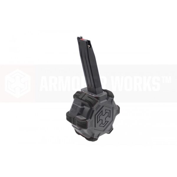 Armorer Works Custom Adaptive Drum Magazine - Black - Hi-Capa/HX Series