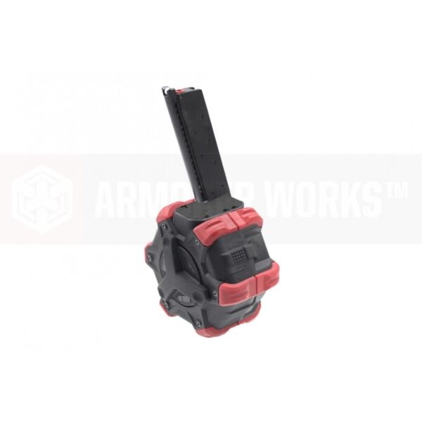Armorer Works Custom Adaptive Drum Magazine - Red - 1911/NE Series
