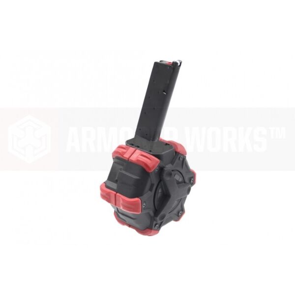 Armorer Works Custom Adaptive Drum Magazine - Red - 1911/NE Series