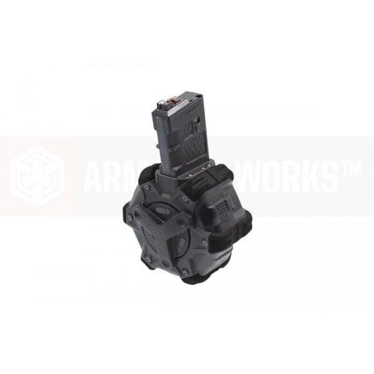 Armorer Works Custom Adaptive Drum Magazine -Black - AR Series