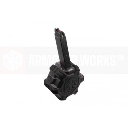 Armorer Works Custom Adaptive Drum Magazine - Black - fits EU/VX Series