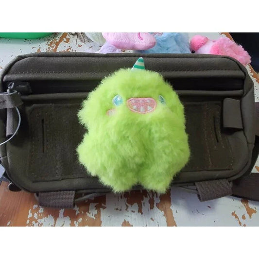 Monster Unicorn Plush Patch (Velcro Backed) - Green