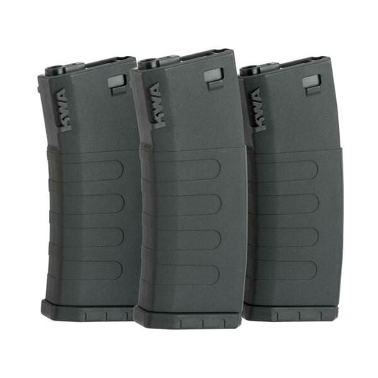 KWA K400 AEG 400 Round High Capacity Magazines - 3 Pack (Black)