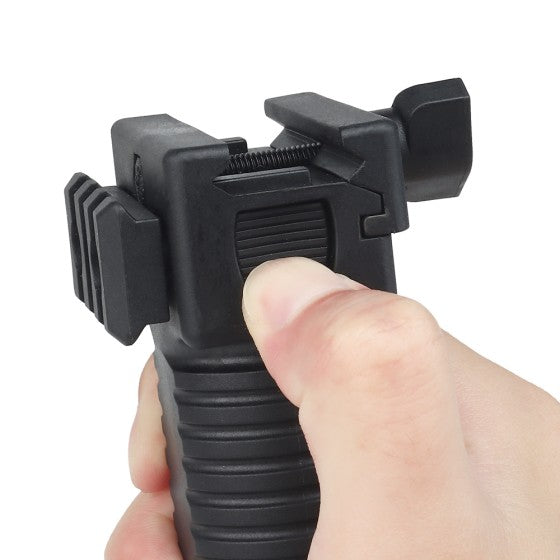 NUPROL BIPOD GRIP RAILED - BLACK