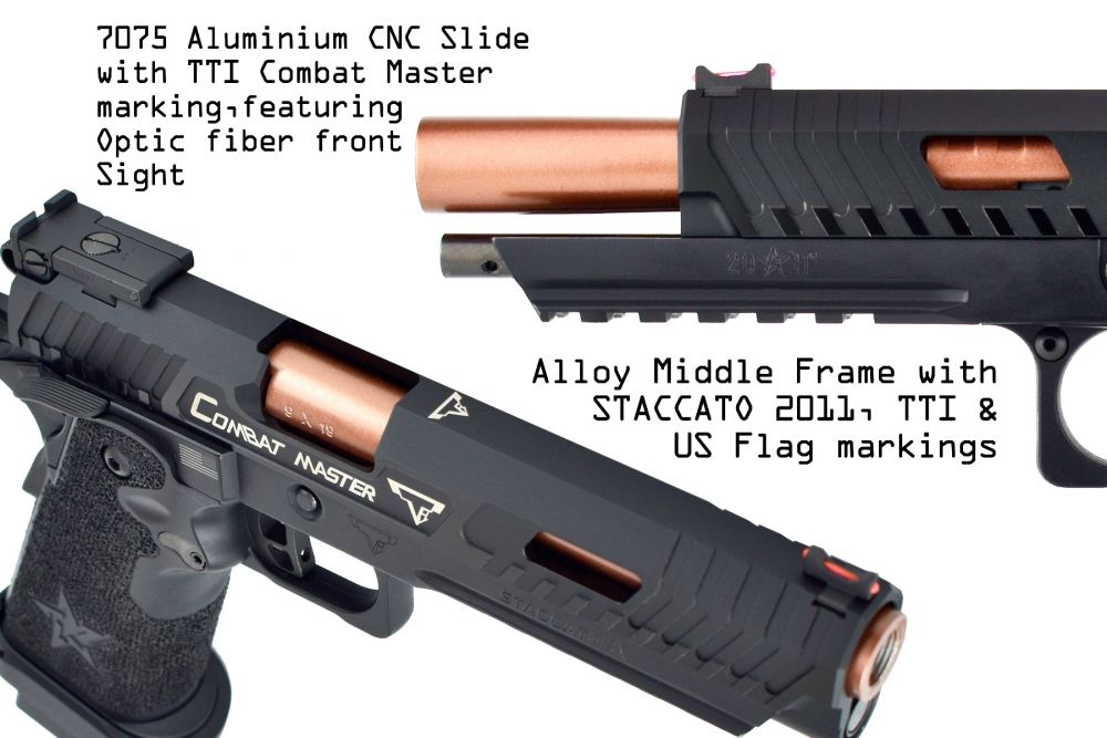 EMG x STACCATO x TTI Licensed JW3 2011 Combat Master Airsoft Pistol (R620)